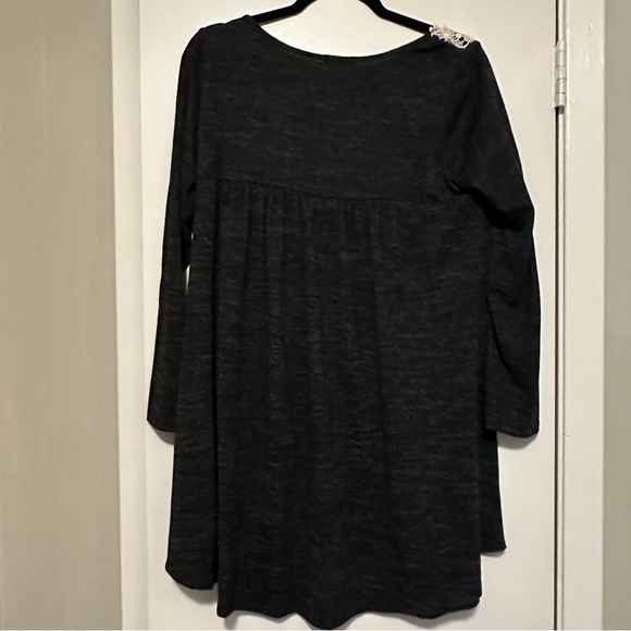 Jodifl black knee length floral embroidered dress size L - Picture 3 of 7